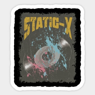 Static-X Vintage Vynil Sticker